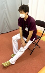 ハムストリングスのストレッチ